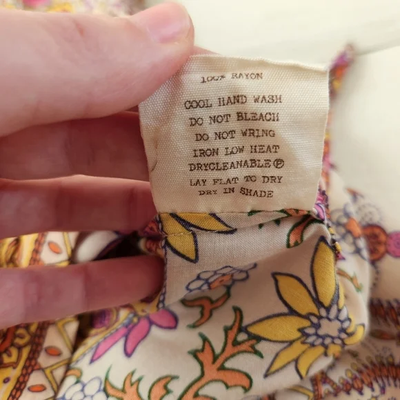 Spell Blossom Bohemian Floral Romper Orange Yellow Size Small - Picture 8 of 13